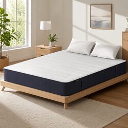 Double Mattress with 20cm Pocket Springs in White and Grey
