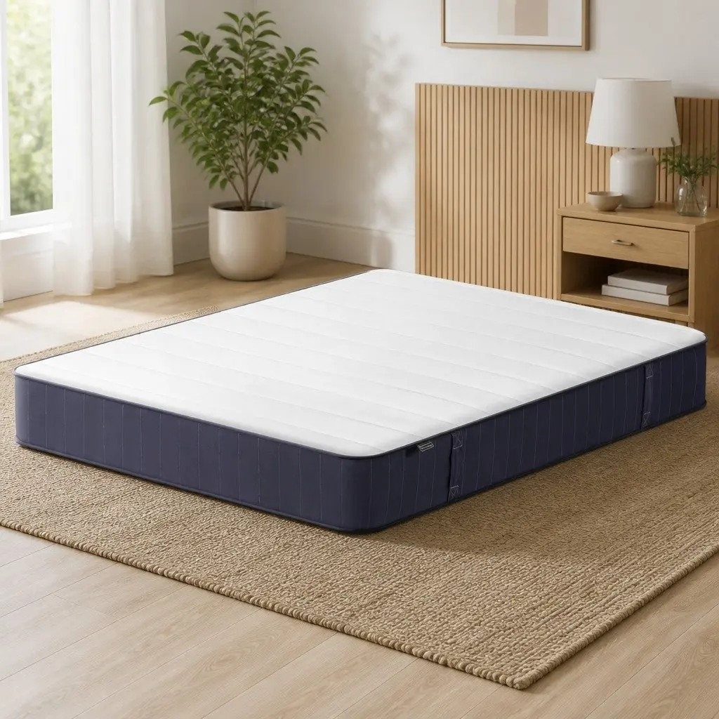 King Size Mattress Firm Support 20cm High Density Foam Pocket Spring Breathable Knitted Fabric