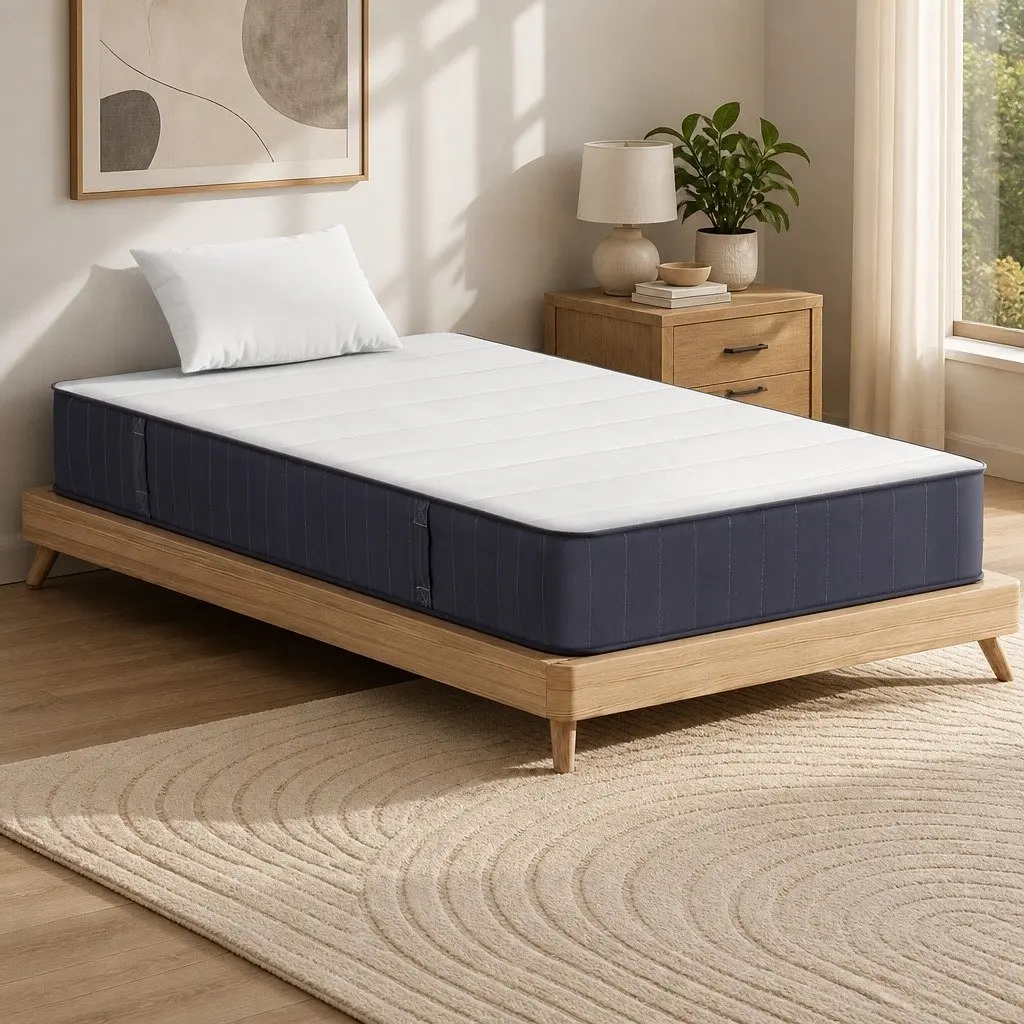 Single Mattress Tight Top 20cm Pocket Spring Firm Support Breathable Knitted