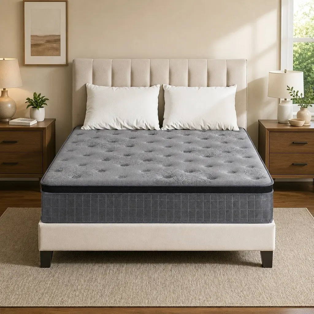 Double Mattress with 26cm Euro Top Latex Foam