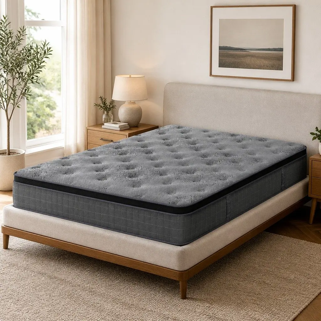 Double Mattress with 26cm Euro Top Latex Foam