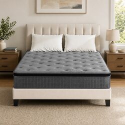King Size Mattress 26cm Euro Top Latex Foam Pocket Spring