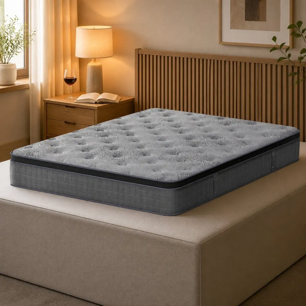 King Size Mattress 26cm Euro Top Latex Foam Pocket Spring