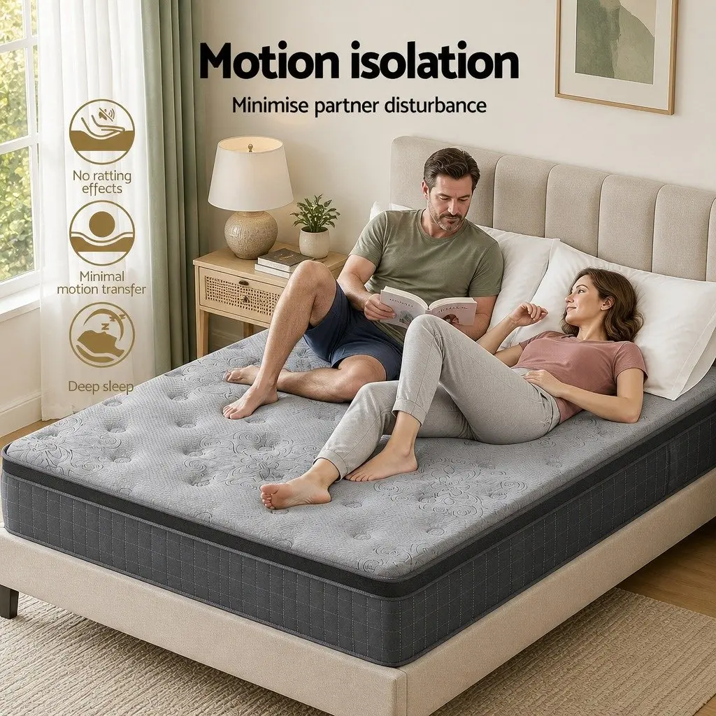 King Size Mattress 26cm Euro Top Latex Foam Pocket Spring
