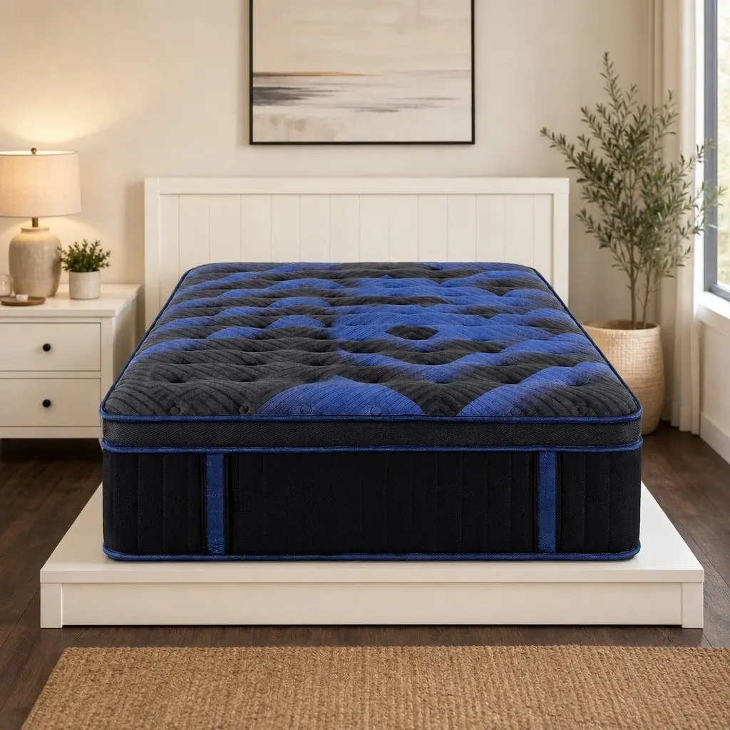 King Single Hybrid Mattress Cooling Gel Memory Foam Pocket Spring 34cm