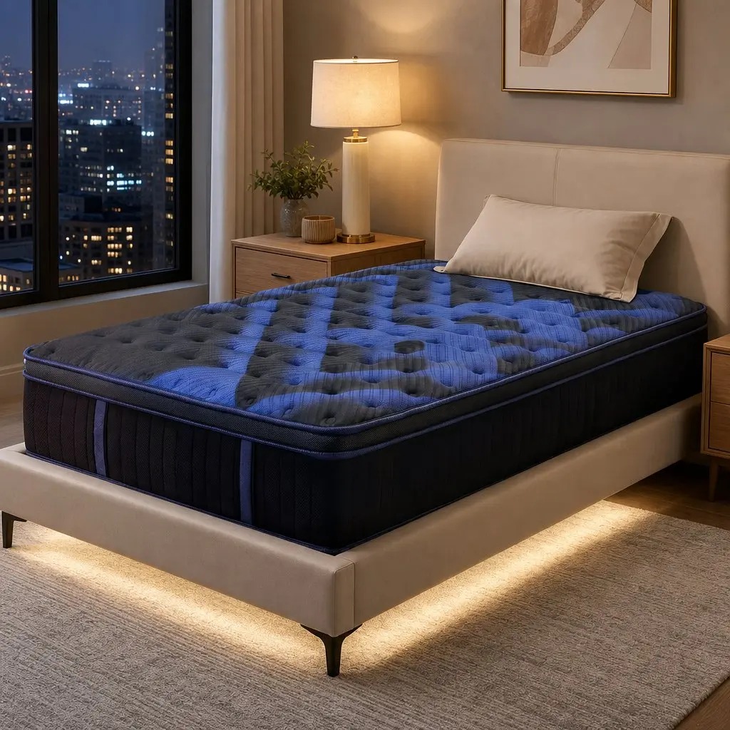 Single Mattress Hybrid 34cm Cooling Gel Memory Foam Pocket Spring Medium Firm