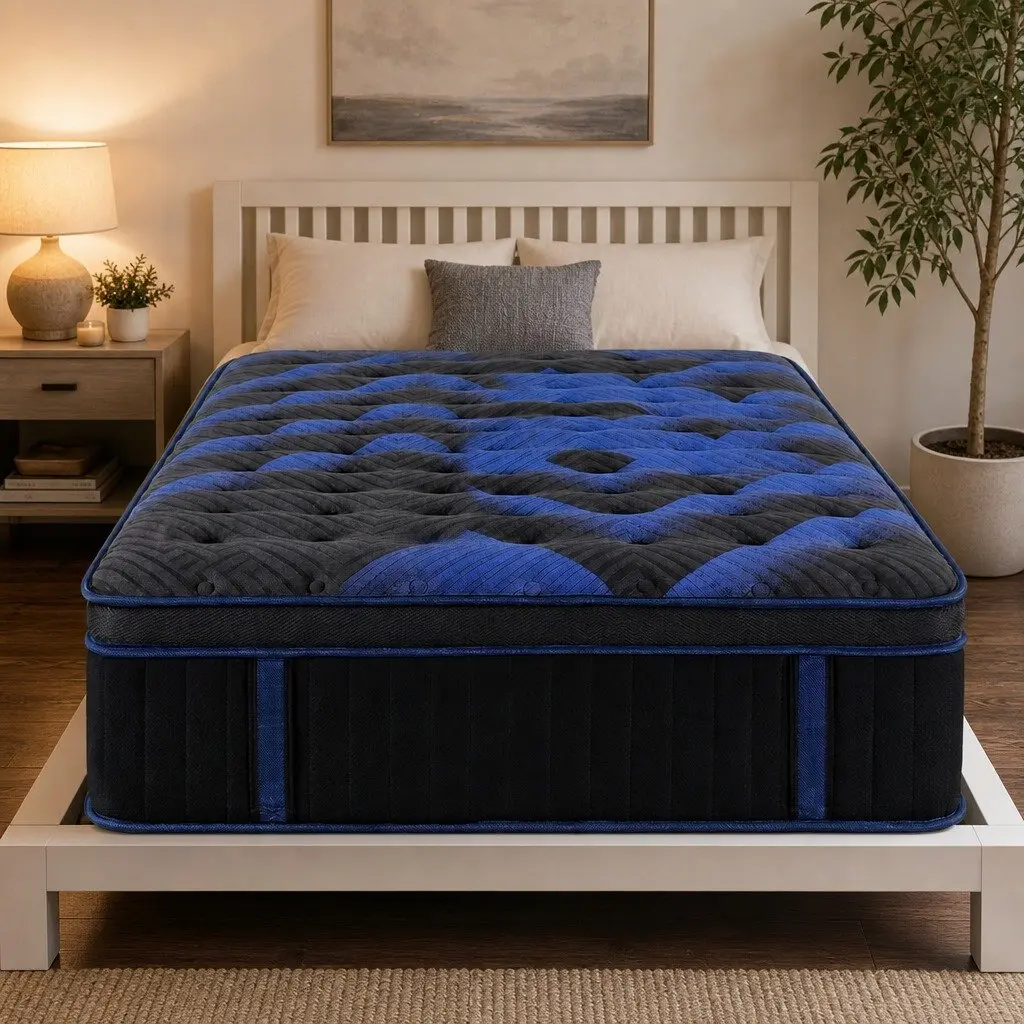 Single Mattress Hybrid 34cm Cooling Gel Memory Foam Pocket Spring Medium Firm