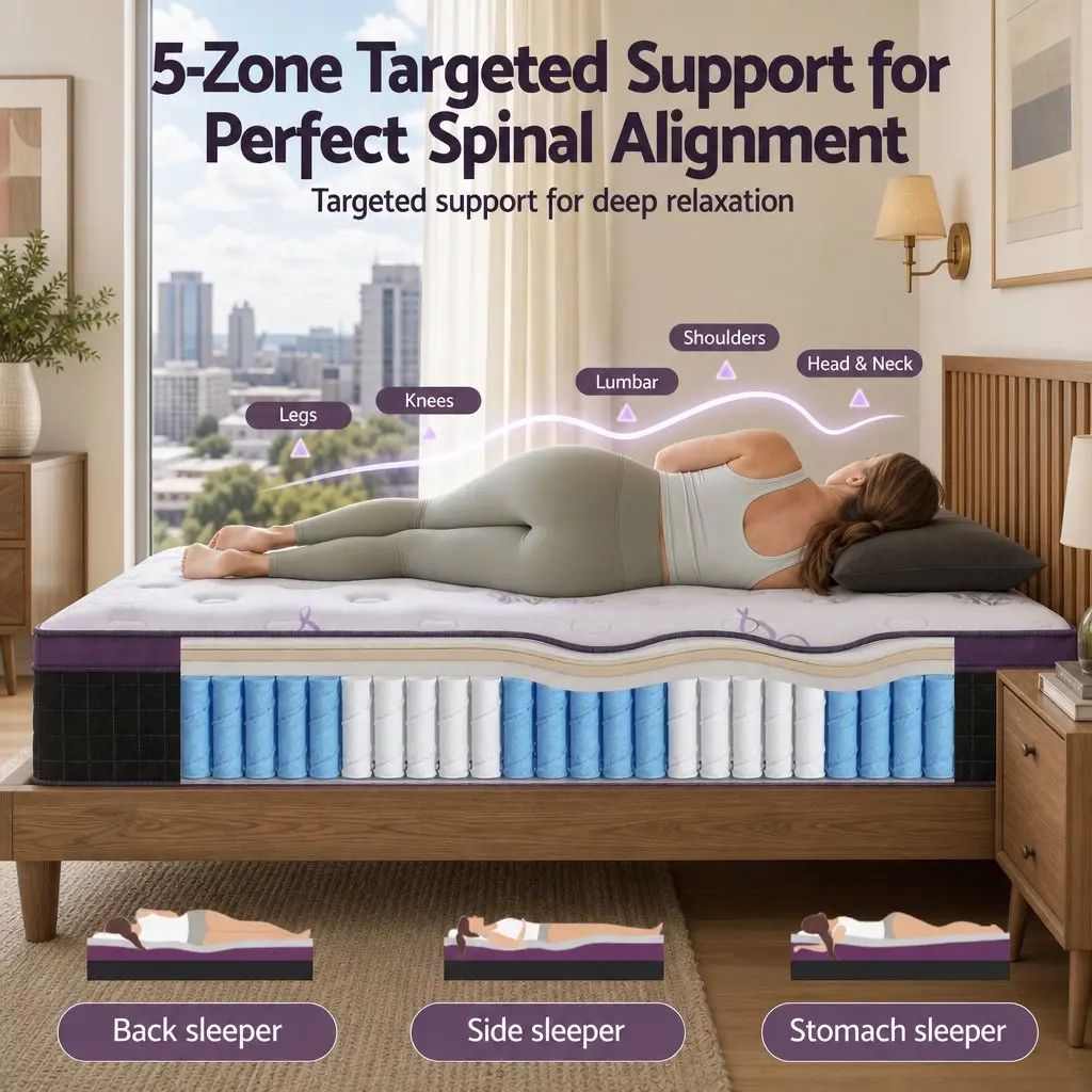 King Single Mattress with Firm Euro Top Support 35cm