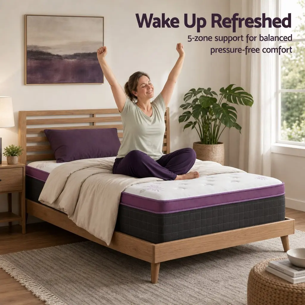 King Single Mattress with Firm Euro Top Support 35cm