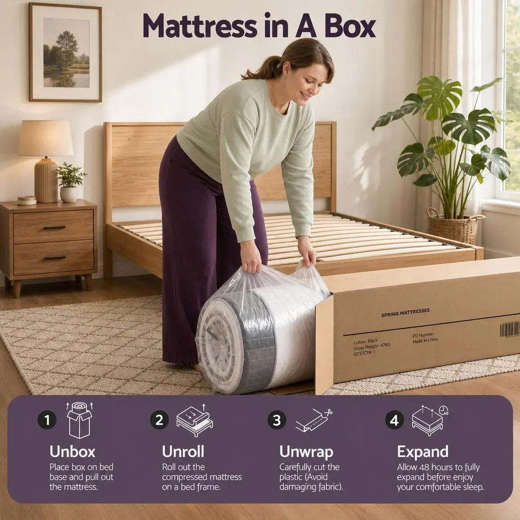 King Single Mattress with Firm Euro Top Support 35cm
