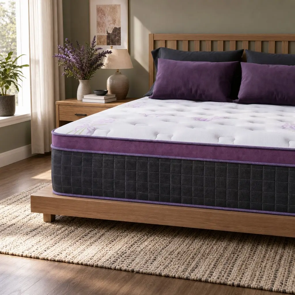 Double Mattress Euro Top Firm 35cm Pocket Spring Breathable Comfort