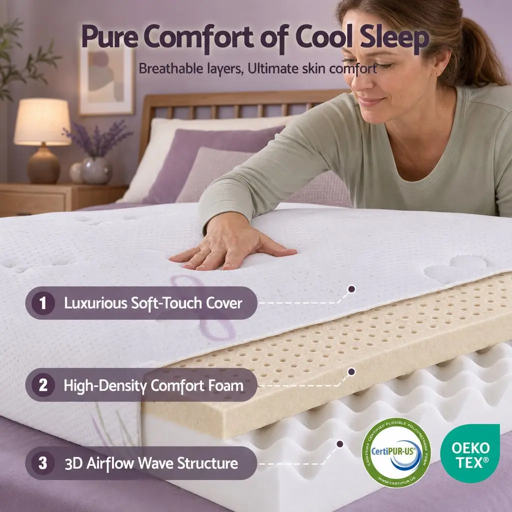 King Size Mattress with Euro Top and Pocket Springs