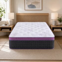 Single Mattress with Euro Top for Comfort and Support