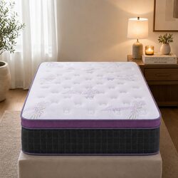 Single Mattress with Euro Top for Comfort and Support