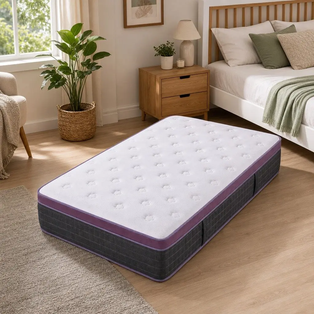Single Mattress with Euro Top for Comfort and Support