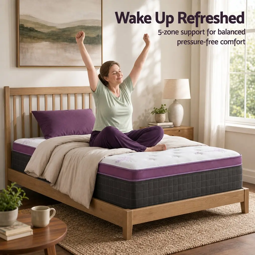 Single Mattress with Euro Top for Comfort and Support