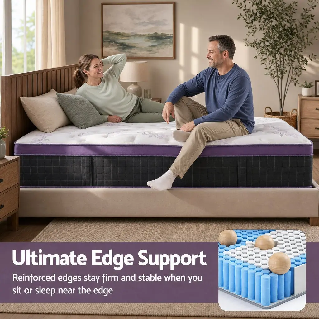 Single Mattress with Euro Top for Comfort and Support