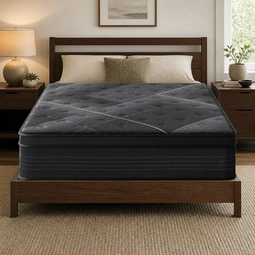 Hybrid Double Mattress 35cm with Bamboo Charcoal Foam