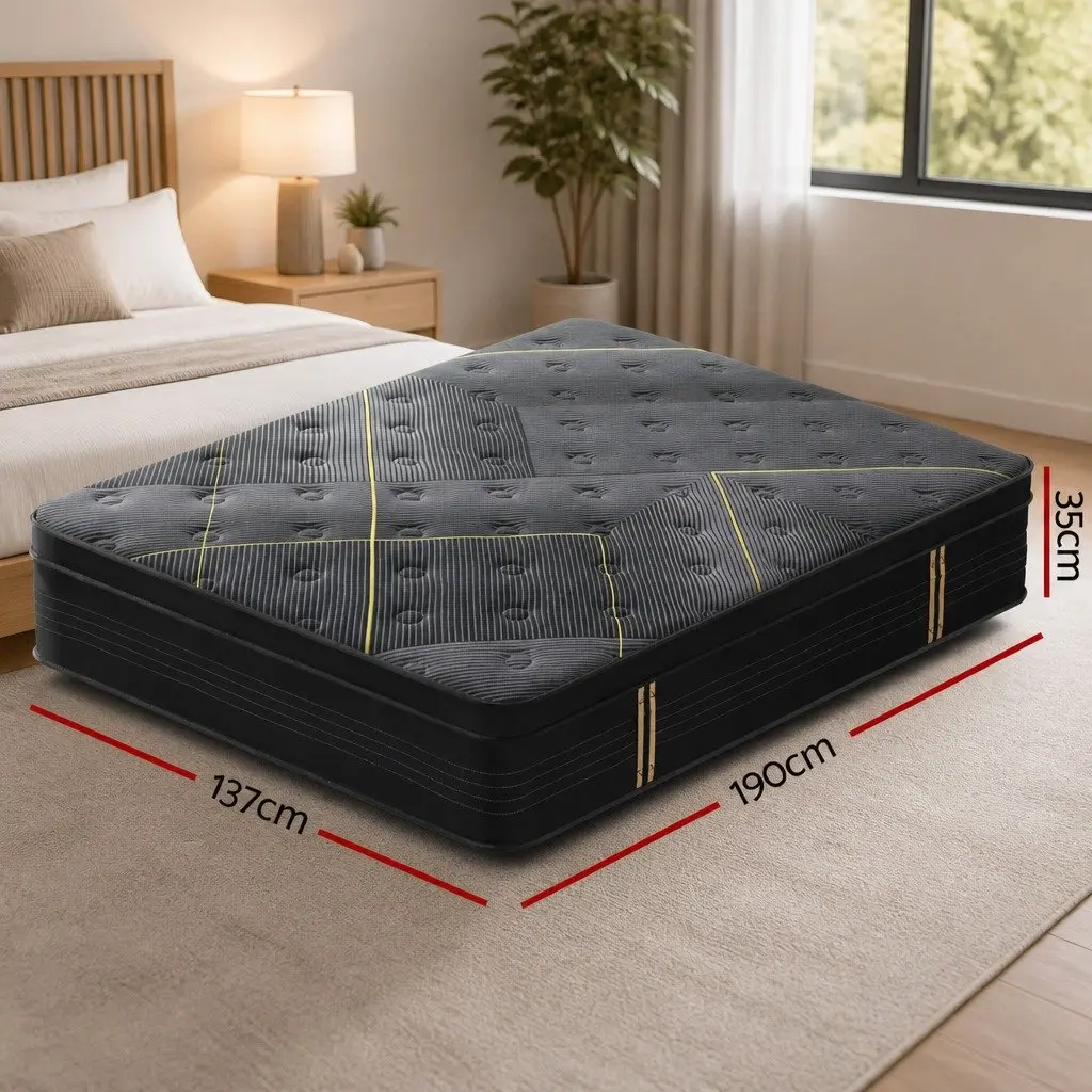 Hybrid Double Mattress 35cm with Bamboo Charcoal Foam