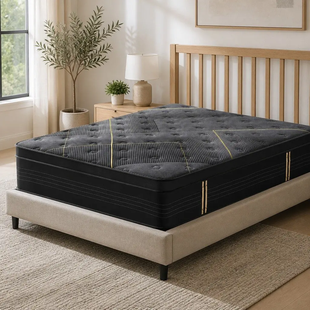 Hybrid Double Mattress 35cm with Bamboo Charcoal Foam