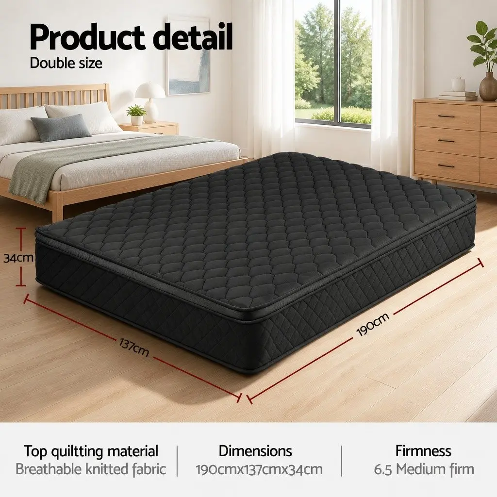 Double Mattress with 5-Zone Pocket Springs