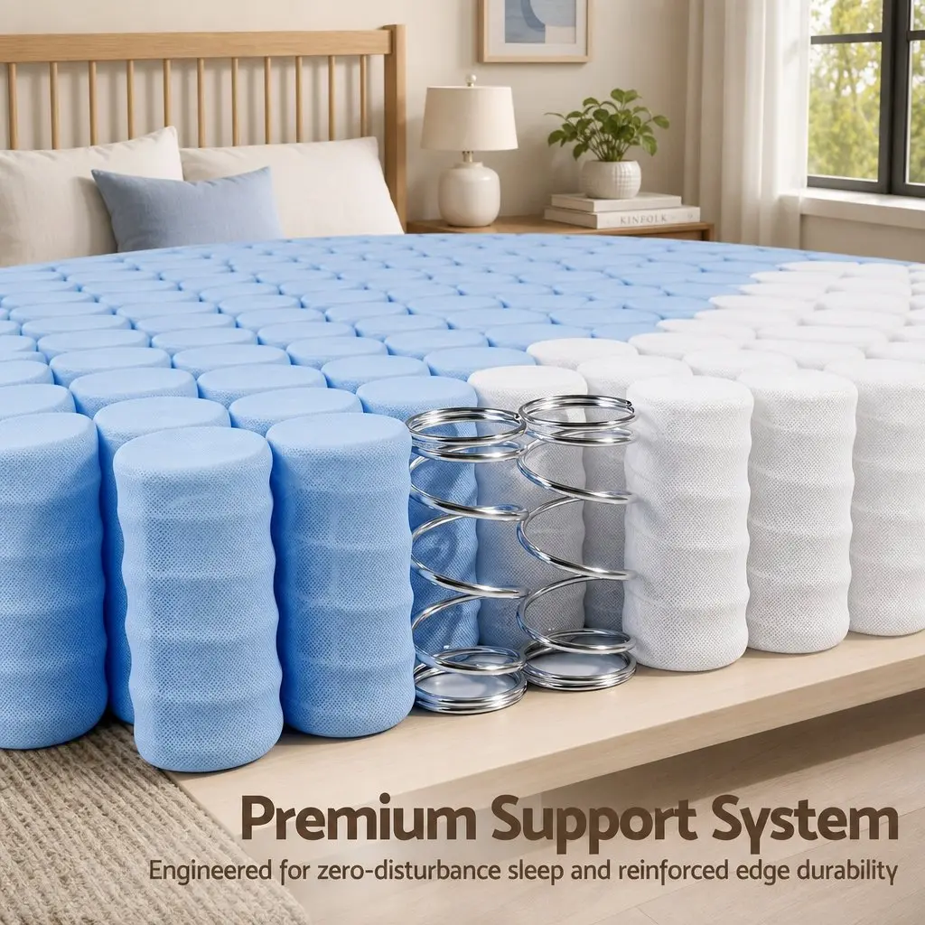 Double Mattress Firm 20cm Pocket Spring Breathable Support