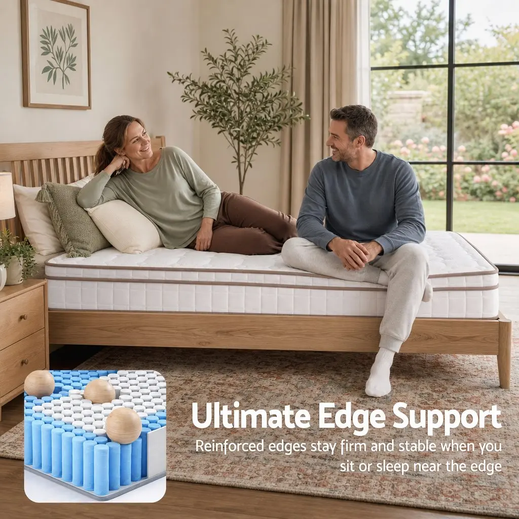 Double Mattress Firm 20cm Pocket Spring Breathable Support