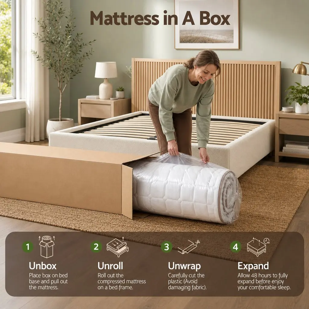 Double Mattress Firm 20cm Pocket Spring Breathable Support
