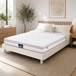 King Size Firm Pocket Spring Mattress 20cm White