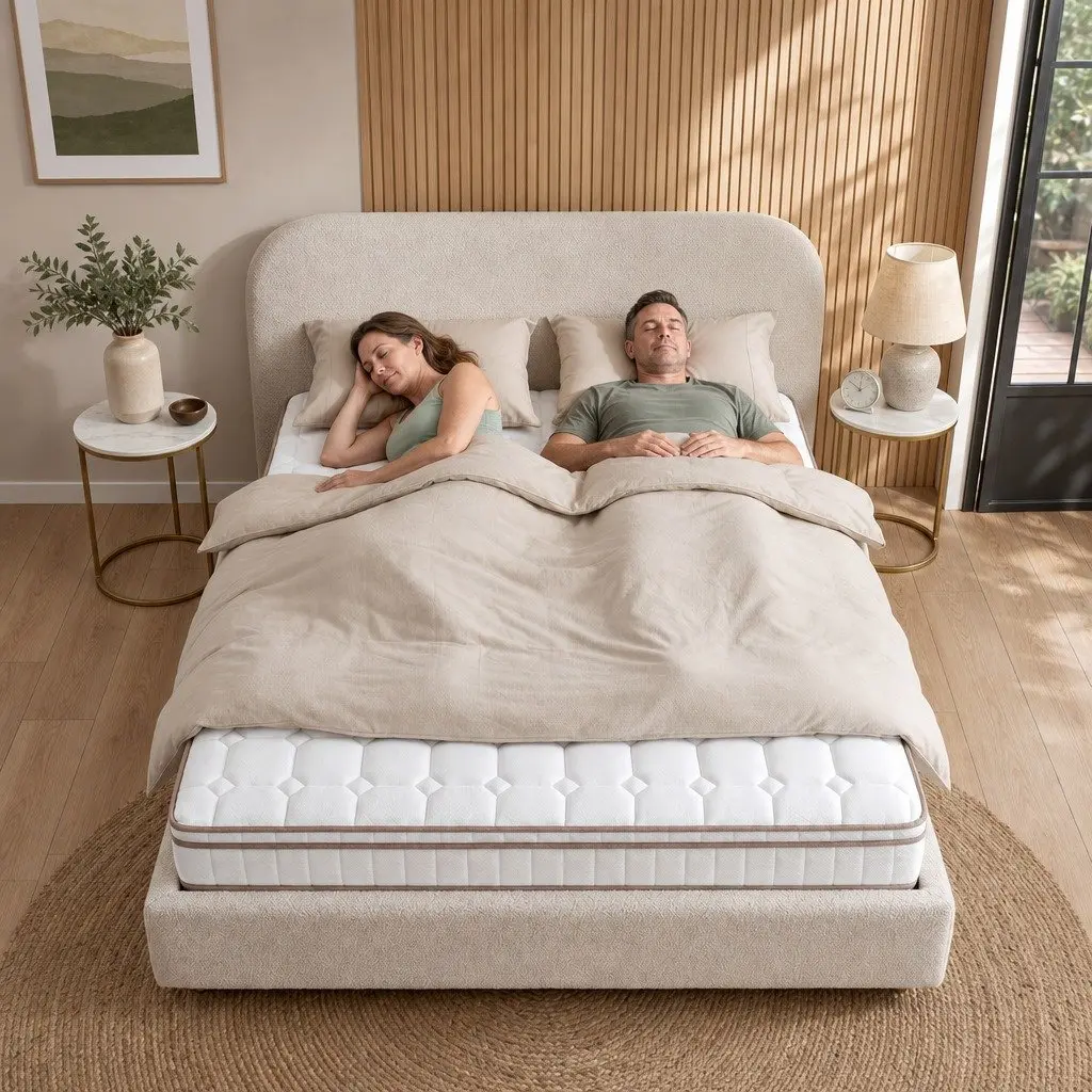 Queen Mattress Firm 20cm Pocket Spring Breathable White