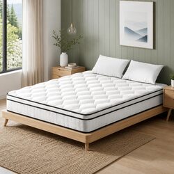 Comfortable Double Mattress 22cm Euro Top Medium Firm