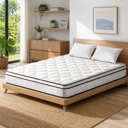 Medium Firm Queen Size Mattress with Euro Top Design