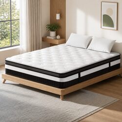 30cm Double Mattress with Medium-Firm Euro Top Support