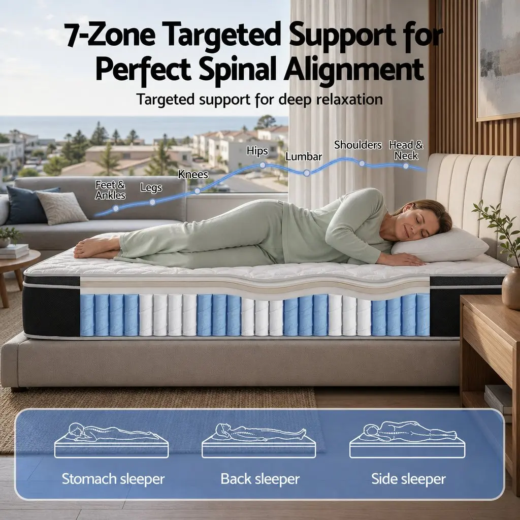 King Single Mattress 35cm Firm with Edge Support