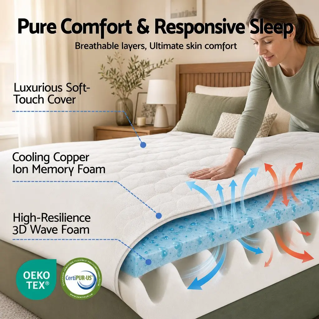 King Single Mattress 35cm Firm with Edge Support