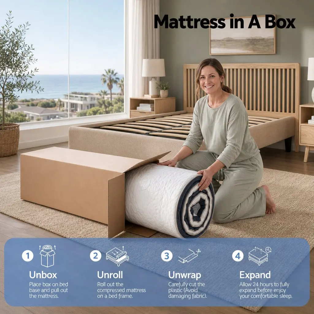King Single Mattress 35cm Firm with Edge Support