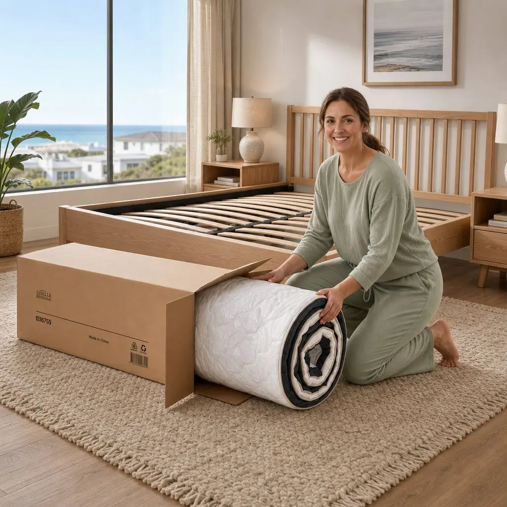King Size Mattress Firm Copper Infused Memory Foam 35cm Euro Top Pocket Spring