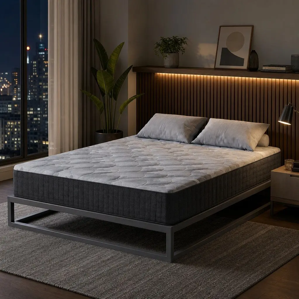 King Size Mattress Firm Comfort 30cm Pocket Spring 5-Zone Support Grey