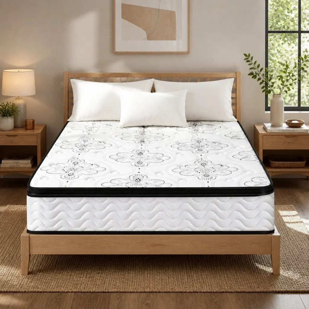 King Size Mattress Euro Top 30cm Pocket Spring Medium Firm Foam
