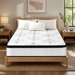 King Size Euro Top Mattress 30cm Medium Firm Foam
