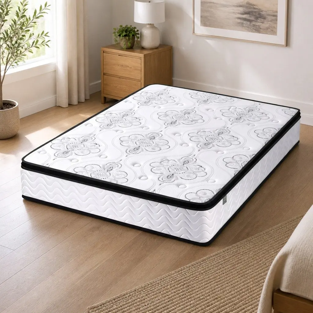 King Size Mattress Euro Top 30cm Pocket Spring Medium Firm Foam
