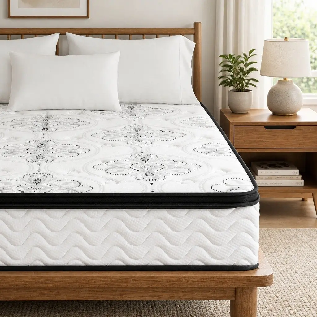 King Size Mattress Euro Top 30cm Pocket Spring Medium Firm Foam