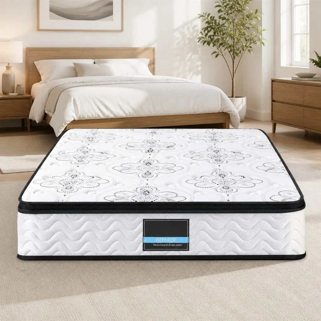 King Size Mattress Euro Top 30cm Pocket Spring Medium Firm Foam
