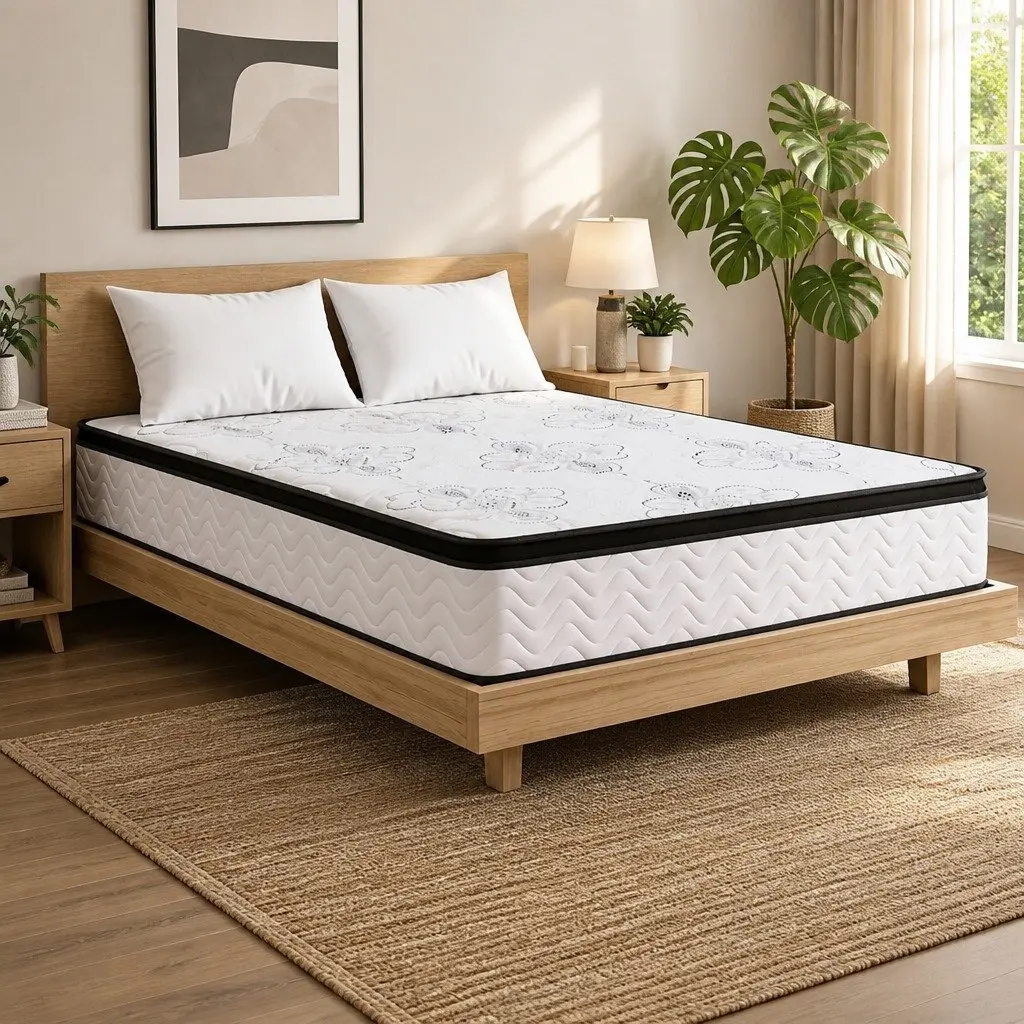 King Size Mattress Euro Top 30cm Pocket Spring Medium Firm Foam