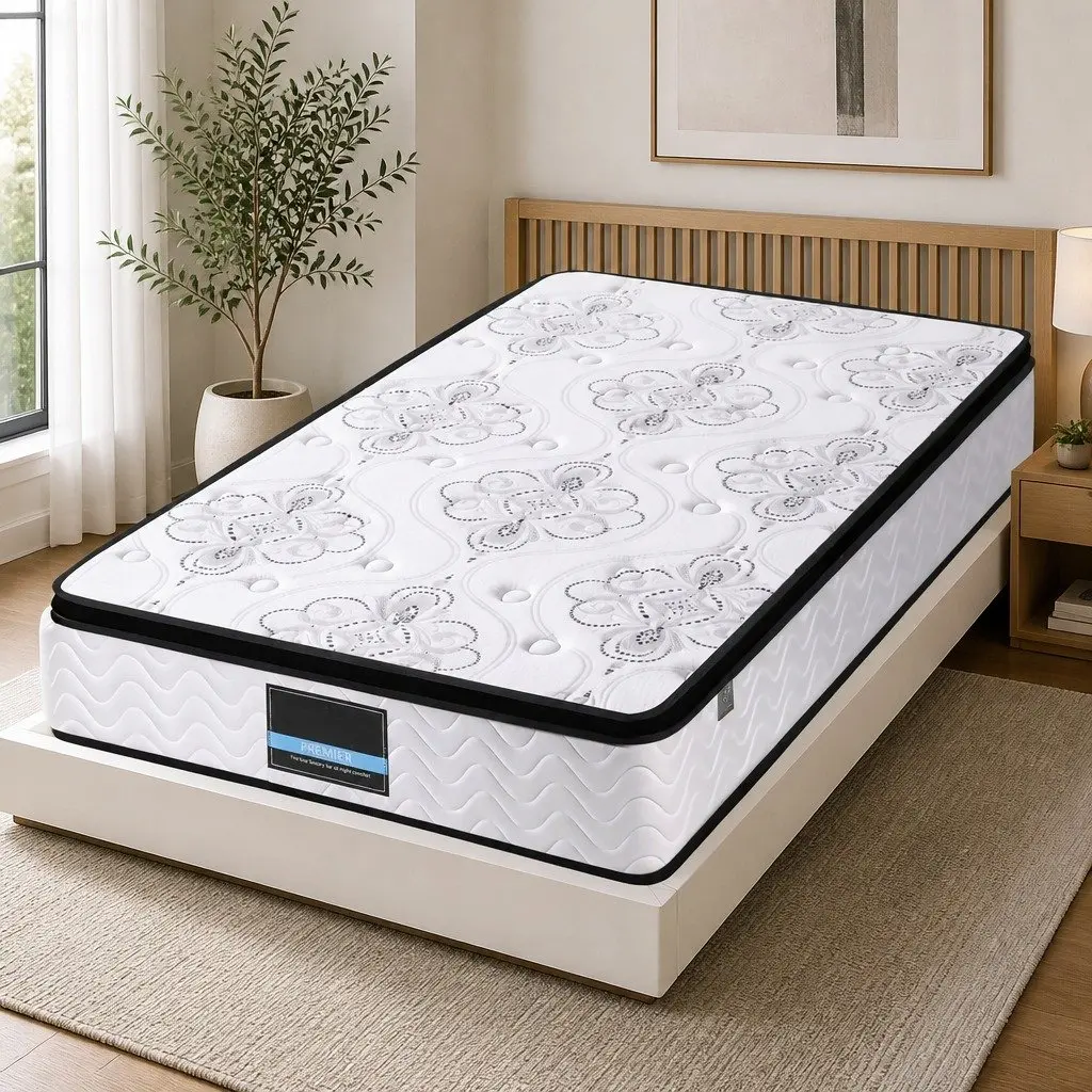 Single Mattress with 30cm Pocket Springs and Euro Top
