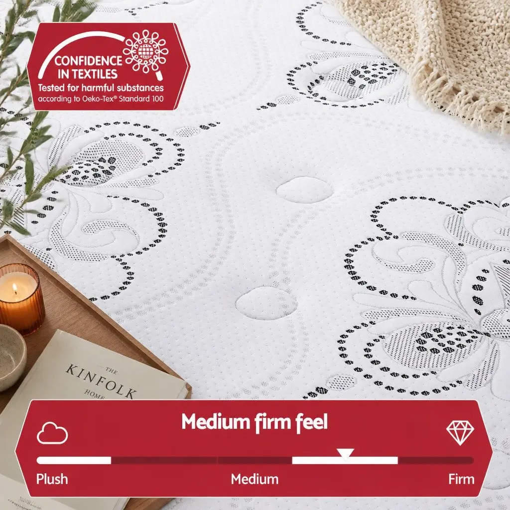 Single Mattress with 30cm Pocket Springs and Euro Top