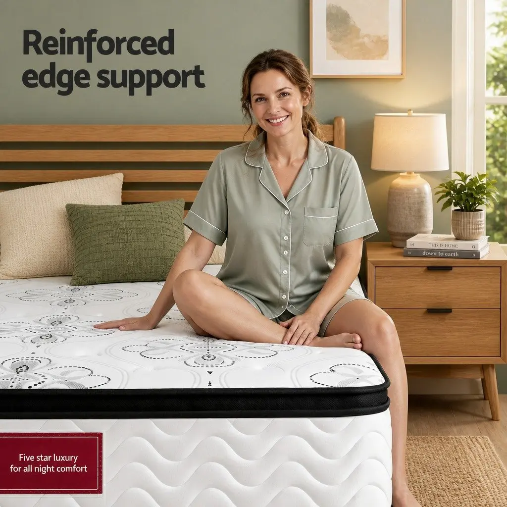 Single Mattress with 30cm Pocket Springs and Euro Top
