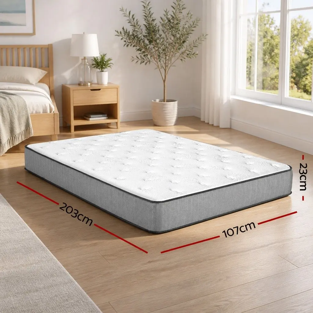 King Single Mattress 23cm Extra Firm Support Hypoallergenic