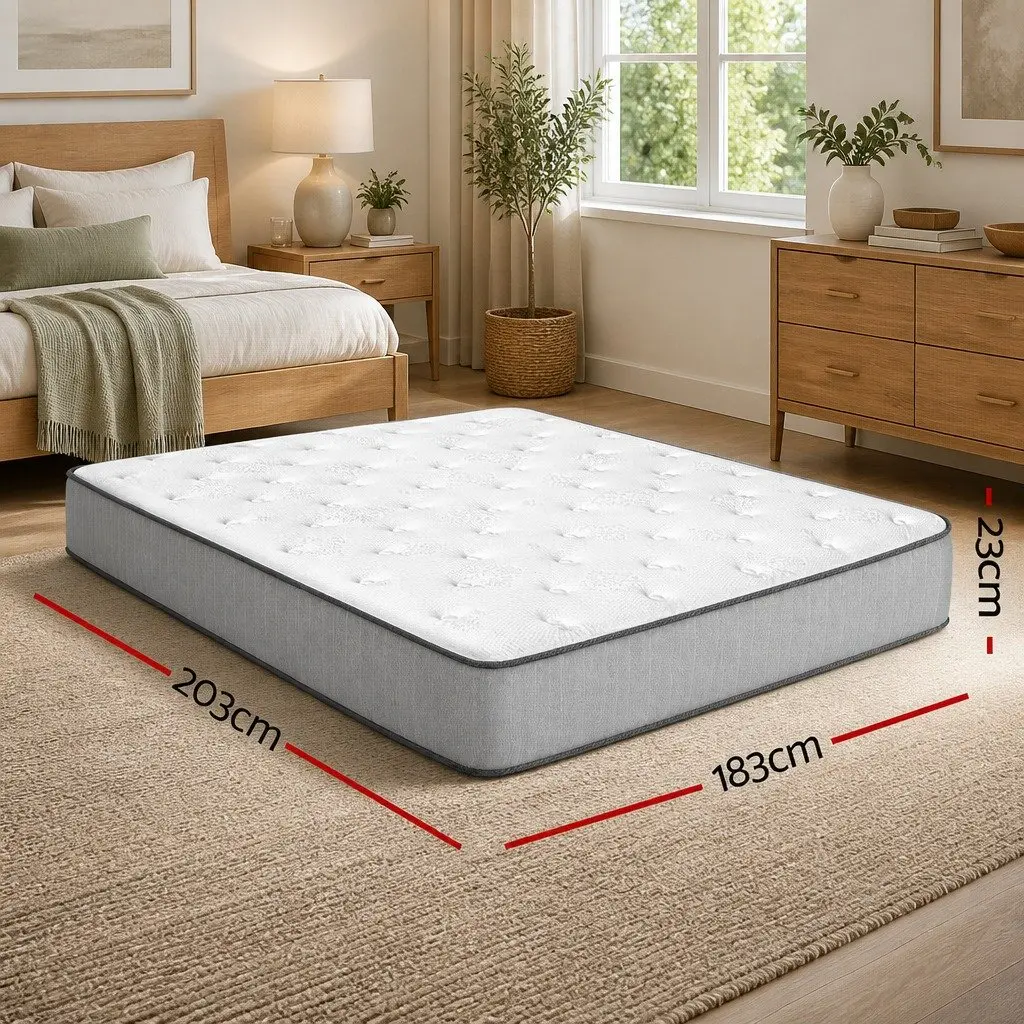 Extra Firm King Size Mattress 23cm with Coil Spring