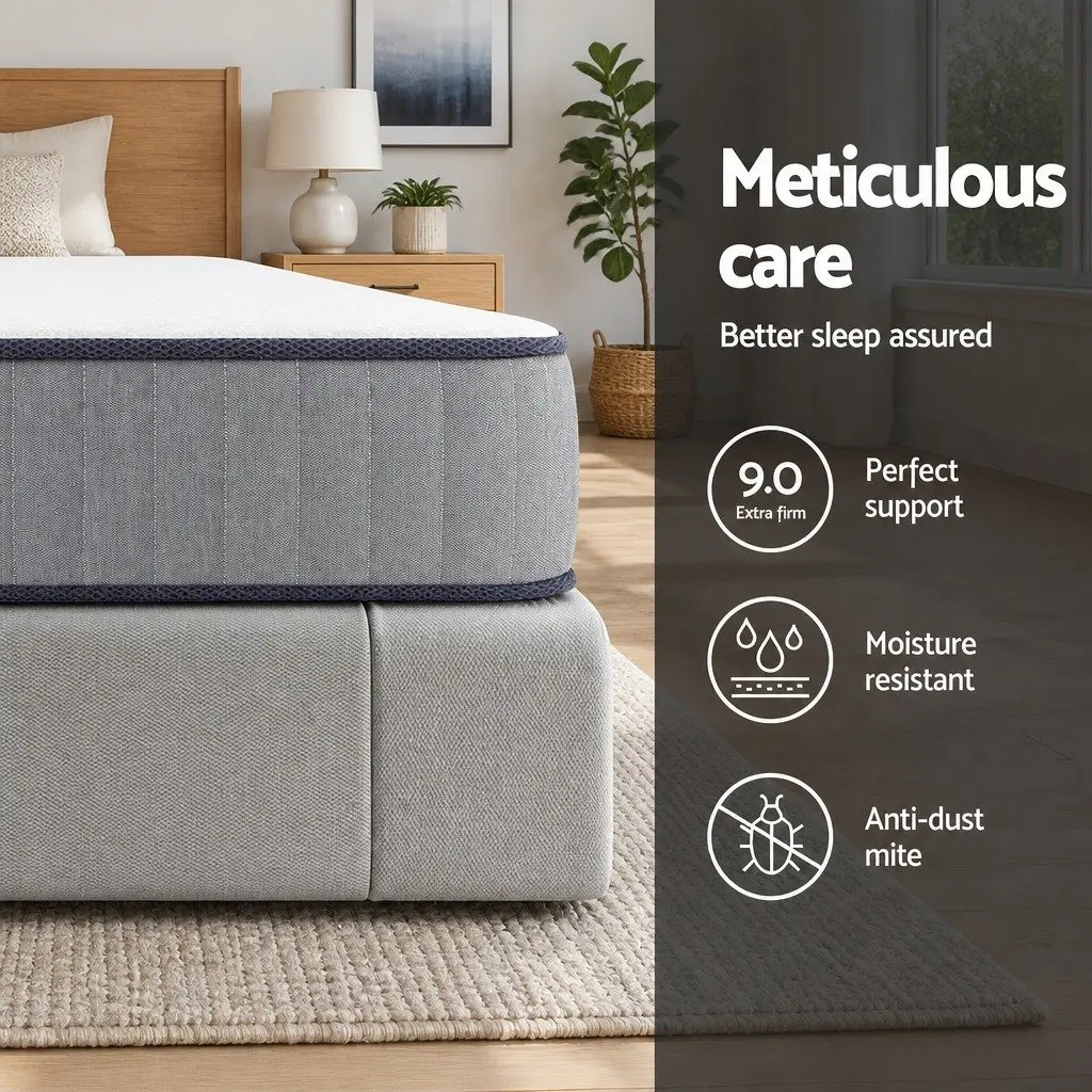 Extra Firm King Size Mattress 23cm with Coil Spring